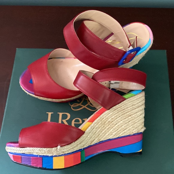 J.Renee espadrilles in fun summer colors!  Ladies size 7 M. - Picture 3 of 7